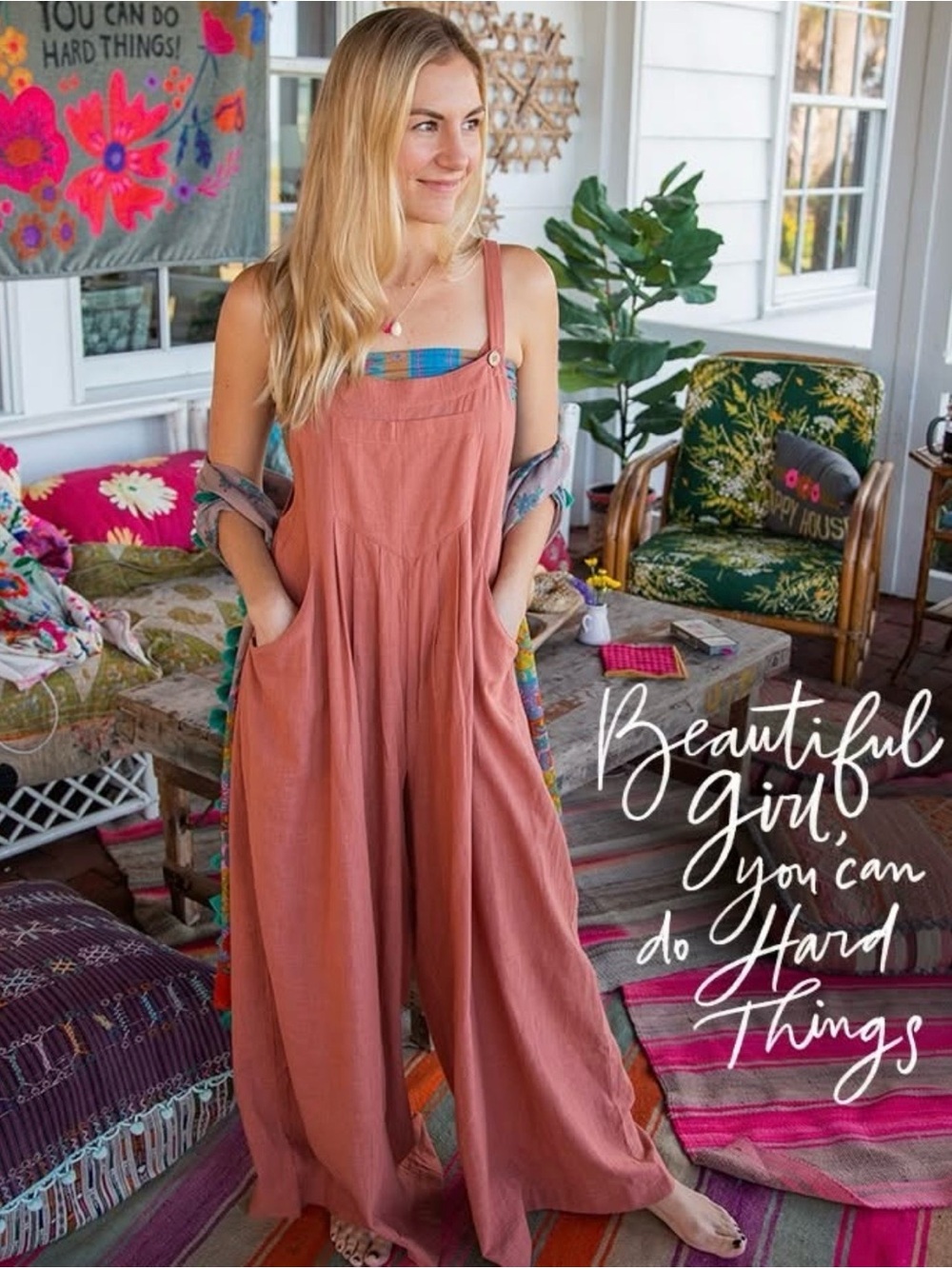 Natural life Relaxed Wide-Leg Jumpsuit in great fall color! Brand new- size med